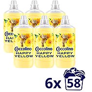 COCCOLINO Happy Yellow 6×1,450 l - Fabric Softener