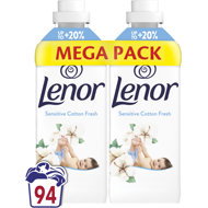 LENOR Sensitive Cotton Fresh 2×987 ml (94 washes) - Fabric Softener