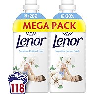 LENOR Sensitive Cotton Fresh 2×1,239 l (118 washes) - Fabric Softener