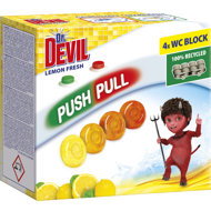 Dr. DEVIL Lemon Fresh 4 × 20 g - Toilet Block