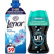 LENOR Spring Awakening 1,239 l (59 washes) + Unstoppables Fresh 150 g (13 washes) - Fabric Softener