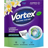 VORTEX prací papírky Univerzal (20 praní) - Laundry Sheets