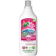 BIOPURO Organic Liquid Washing Gel for Colour Laundry 1l (35 washes) - Eco-Friendly Gel Laundry Detergent