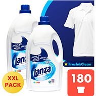 LANZA Fresh &amp; Clean Gel for white laundry 2 × 4.5 l (180 washes) - Washing Gel