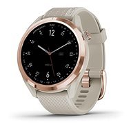 Garmin Approach S42 Rose Gold/Light Sand Silicone Band - Smartwatch