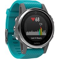 Garmin Fenix 5S Silver Turquoise band - Smart Watch