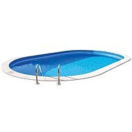 PLANET POOL Bazén zabudovaný exclusiv white / blue 6 × 3,2 × 1,5m - Bazén