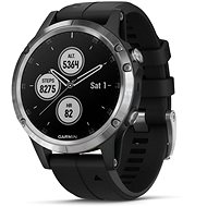 Garmin Fenix 5 Plus Silver, Black Band - Smart Watch