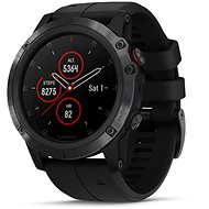 Garmin Fenix 5X Plus Sapphire Black, Black Band - Smart Watch