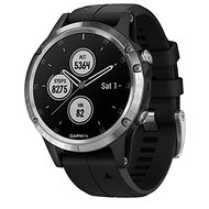 Garmin Fenix 5 Plus Pro Silver, Black Band - Smart Watch