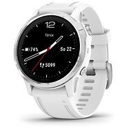 Garmin Fenix 6S Glass Silver/White Band - Smartwatch