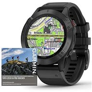 Garmin Fenix 6 Pro Glass, Black/Black Band (MAP/Music) - Smart Watch
