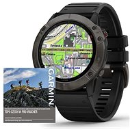 Garmin Fenix 6X Pro Sapphire, Grey DLC/Black Band (MAP/Music) - Smart Watch