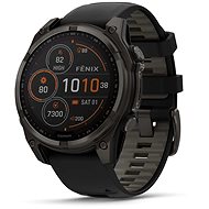 Garmin Fenix 8 47mm Sapphire Solar Titanium Black/Pebble Grey Band - Smart Watch