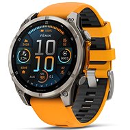 Garmin Fenix 8 47mm Sapphire Titanium Orange/Graphite - Smart Watch
