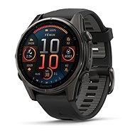 Garmin Fenix 8 43mm AMOLED Sapphire Titanium Black/Pebble Grey Band - Smart Watch