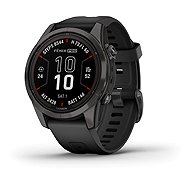 Garmin Fenix 7S Pro Sapphire Solar, Carbon Gray Titanium/Black Band - Smart Watch