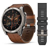 Garmin Fenix 8 51mm AMOLED Sapphire Titanium/Brown leather - Smart Watch