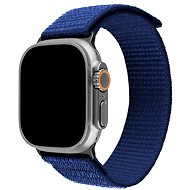 FIXED Nylon Sporty Strap for Apple Watch Ultra 49mm dark blue - Watch Strap