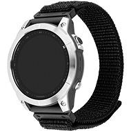 FIXED Nylon Sporty Strap for Garmin QuickFit 26mm black - Watch Strap