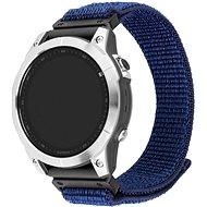 FIXED Nylon Sporty Strap for Garmin QuickFit 26mm dark blue - Watch Strap