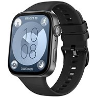 FIXED Silicone Strap for Huawei Watch FIT 3 black - Watch Strap