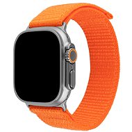 FIXED Nylon Sporty Strap for Apple Watch Ultra 49mm orange - Watch Strap