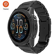 FIXED titanium for Garmin QuickFit 22mm, black - Watch Strap