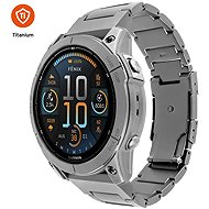 FIXED titanium for Garmin QuickFit 22mm, natural titanium - Watch Strap