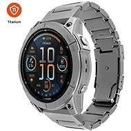 FIXED titanium for Garmin QuickFit 26mm, natural titanium - Watch Strap
