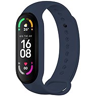 FIXED Silicone Strap for Xiaomi Band 7/ Mi Band 6/ Mi Band 5 blue - Watch Strap