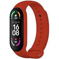 FIXED Silicone Strap for Xiaomi Band 7/ Mi Band 6/ Mi Band 5 red - Watch Strap