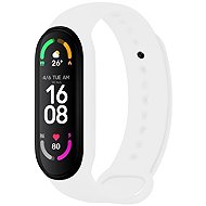 FIXED Silicone Strap for Xiaomi Band 7/ Mi Band 6/ Mi Band 5 white - Watch Strap