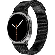 FIXED Nylon Sporty Strap for Samsung Galaxy Watch 8 black - Watch Strap