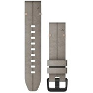 Garmin Leather QuickFit 20 - Shale Gray Suede - Watch Strap