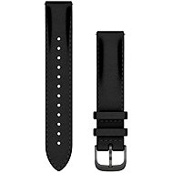 Garmin Quick Release (18 mm) Leather, Black - Slate - Watch Strap
