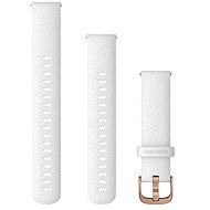 Garmin Quick Release (18 mm) Silicone, White - Rose Gold - Watch Strap
