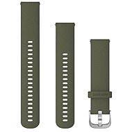 Garmin Quick Release (20 mm) silicone, Moss - Silver - Watch Strap