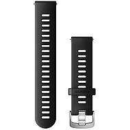 Garmin Quick Release (22 mm) Silicone, Black - Silver - Watch Strap