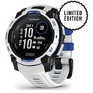 Garmin Instinct 3 45mm Solar Whitestone/Bolt Blue band - Smart Watch