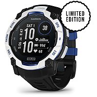 Garmin Instinct 3 50mm Solar Whitestone/Bolt Blue band - Smart Watch