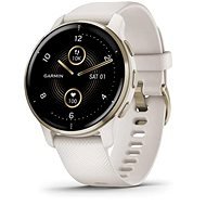 Garmin Venu 2 Plus Cream Gold/White Band - Smart Watch