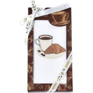 Praktik Swan Coffee and croissant towel gift pack 50 × 70 cm, 1 piece - Kitchen Towel