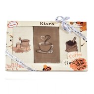 Praktik Gift set of Kiara Coffee time tea towels 50 × 70 cm, 3 pcs - Kitchen Towel