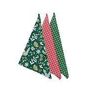 Forbyt Cotton towels 45 × 70 cm Christmas twigs, 3 pcs - Kitchen Towel