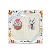 Praktik Gift set of towels KIARA Easter basket and twigs, 2 pcs - Kitchen Towel