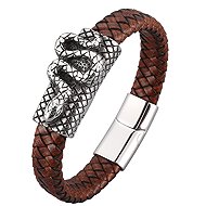 Predator Q1 Cliffstone men's bracelet Cobra, brown 19,5 cm - Bracelet
