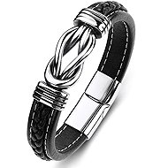 Predator Q1 Garnet men's bracelet black 25 cm - Bracelet