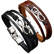 Predator Q1 Nightshade men's Infinity Bracelets, set of 2, 23 cm - Bracelet