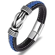 Predator Q1 Men's bracelet black and blue 25 cm - Bracelet